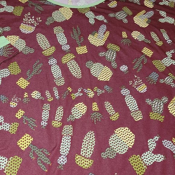 Lularoe Irma Tunic High Low Top Cactus Size S Small 6-8 - Picture 4 of 5